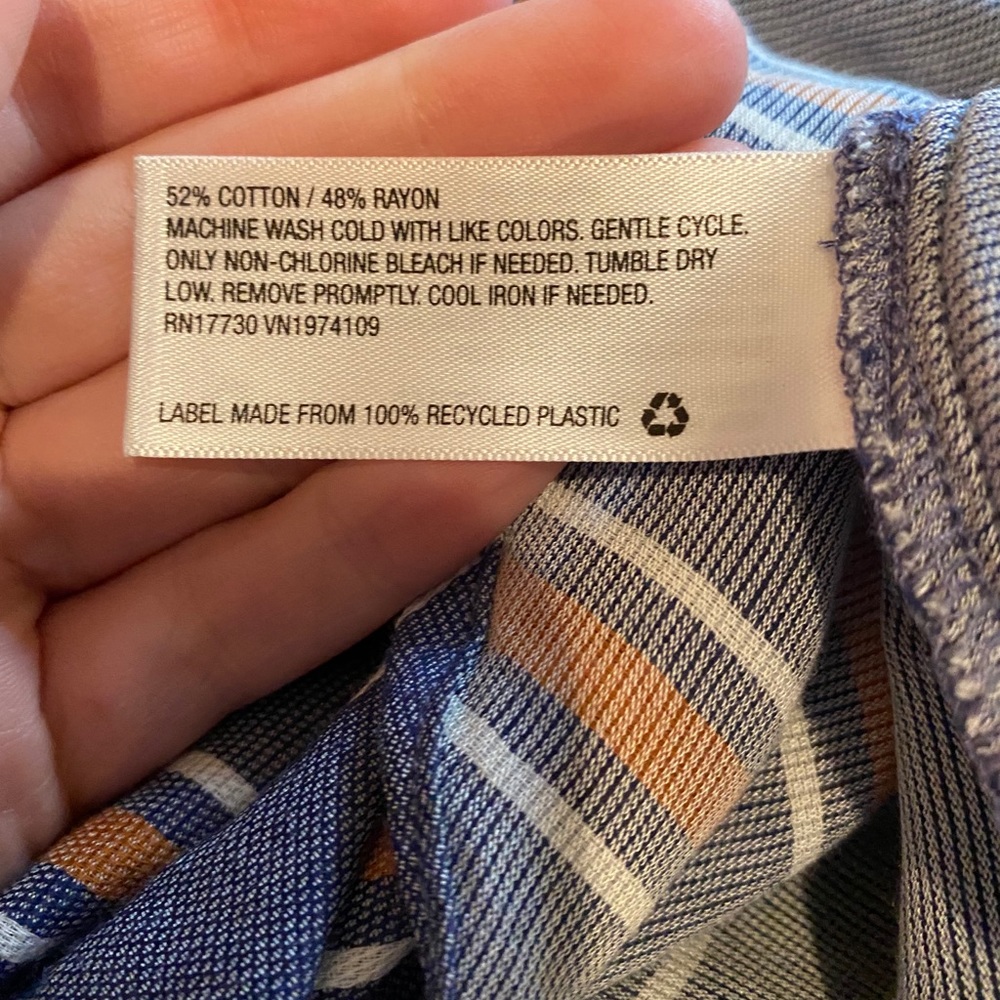 Universal Thread stripped flowy button down size … - image 12